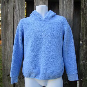 ATHLETA Girls 16 XXL So Snug Sherpa Hoodie Cozy Blue Sweatshirt